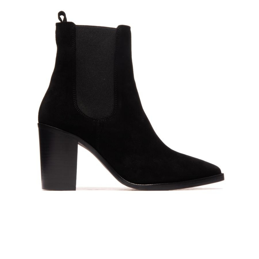 L'intervalle Black Suede Ankle Boots